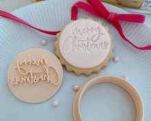 Load image into Gallery viewer, Mini Merry Christmas Marks & Spencer Fondant Cookie Stamp