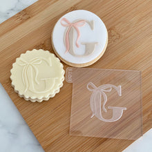 Load image into Gallery viewer, Alphabet A-Z with Bow Fondant Cookie Embosser