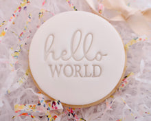 Load image into Gallery viewer, Hello World Stamp - Made in the UK with Love from House of Toot Sweet - Just £5! Shop now at House of Toot Sweet