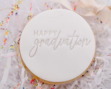 Load image into Gallery viewer, Happy Graduation Fondant Cookie Stamp - Made in the UK with Love from House of Toot Sweet - Just £5.50! Shop now at House of Toot Sweet