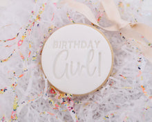 Load image into Gallery viewer, Birthday Girl Fondant Cookie Stamp - Made in the UK with Love from House of Toot Sweet - Just £5! Shop now at House of Toot Sweet