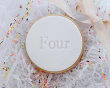 Load image into Gallery viewer, Classic Font Birthday Age 1-10 Fondant Cookie Stamp - Made in the UK with Love from House of Toot Sweet - Just £5! Shop now at House of Toot Sweet