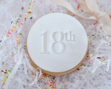 Load image into Gallery viewer, Classic Font Birthday Milestones Fondant Cookie Stamp - Made in the UK with Love from House of Toot Sweet - Just £5! Shop now at House of Toot Sweet