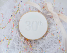 Load image into Gallery viewer, Classic Font Birthday Milestones Fondant Cookie Stamp - Made in the UK with Love from House of Toot Sweet - Just £5! Shop now at House of Toot Sweet