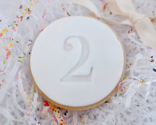 Load image into Gallery viewer, Classic Font Birthday Number Age 1-10 Fondant Cookie Stamp - Made in the UK with Love from House of Toot Sweet - Just £5! Shop now at House of Toot Sweet
