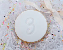 Load image into Gallery viewer, Handwritten Font Birthday Number Age 1-10 Fondant Cookie Stamp - Made in the UK with Love from House of Toot Sweet - Just £5! Shop now at House of Toot Sweet