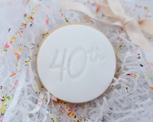 Load image into Gallery viewer, Handwritten Font Birthday Milestones Fondant Cookie Stamp - Made in the UK with Love from House of Toot Sweet - Just £5! Shop now at House of Toot Sweet