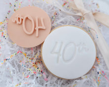 Load image into Gallery viewer, Handwritten Font Birthday Milestones Fondant Cookie Stamp - Made in the UK with Love from House of Toot Sweet - Just £5! Shop now at House of Toot Sweet