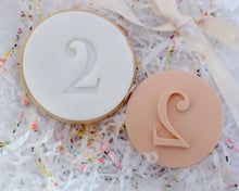 Load image into Gallery viewer, Classic Font Birthday Number Age 1-10 Fondant Cookie Stamp - Made in the UK with Love from House of Toot Sweet - Just £5! Shop now at House of Toot Sweet
