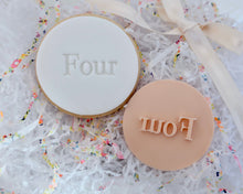 Load image into Gallery viewer, Classic Font Birthday Age 1-10 Fondant Cookie Stamp - Made in the UK with Love from House of Toot Sweet - Just £5! Shop now at House of Toot Sweet