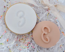 Load image into Gallery viewer, Handwritten Font Birthday Number Age 1-10 Fondant Cookie Stamp - Made in the UK with Love from House of Toot Sweet - Just £5! Shop now at House of Toot Sweet