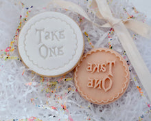Load image into Gallery viewer, Take One Fondant Cookie Stamp - Made in the UK with Love from House of Toot Sweet - Just £5! Shop now at House of Toot Sweet