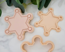 Load image into Gallery viewer, Sheriffs Badge Fondant Stamp / Cutter - Made in the UK with Love from House of Toot Sweet - Just £6! Shop now at House of Toot Sweet