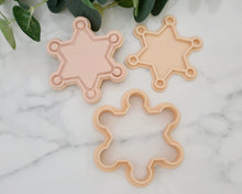 Load image into Gallery viewer, Sheriffs Badge Fondant Stamp / Cutter - Made in the UK with Love from House of Toot Sweet - Just £6! Shop now at House of Toot Sweet