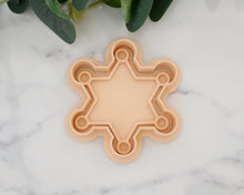 Load image into Gallery viewer, Sheriffs Badge Fondant Stamp / Cutter - Made in the UK with Love from House of Toot Sweet - Just £6! Shop now at House of Toot Sweet