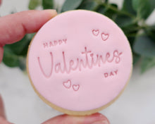Load image into Gallery viewer, Happy Valentines Day Style 1 Fondant Cookie Stamp - Made in the UK with Love from House of Toot Sweet - Just £5! Shop now at House of Toot Sweet