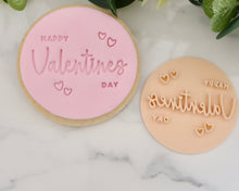 Load image into Gallery viewer, Happy Valentines Day Style 1 Fondant Cookie Stamp - Made in the UK with Love from House of Toot Sweet - Just £5! Shop now at House of Toot Sweet