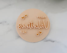 Load image into Gallery viewer, Happy Valentines Day Style 1 Fondant Cookie Stamp - Made in the UK with Love from House of Toot Sweet - Just £5! Shop now at House of Toot Sweet