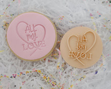 Load image into Gallery viewer, All My Love Fondant Cookie Stamp - Made in the UK with Love from House of Toot Sweet - Just £5! Shop now at House of Toot Sweet