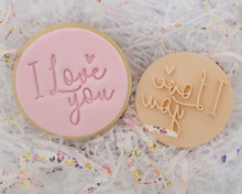 Load image into Gallery viewer, I Love You Fondant Cookie Stamp - Made in the UK with Love from House of Toot Sweet - Just £5! Shop now at House of Toot Sweet