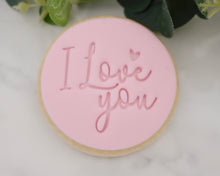 Load image into Gallery viewer, I Love You Fondant Cookie Stamp - Made in the UK with Love from House of Toot Sweet - Just £5! Shop now at House of Toot Sweet