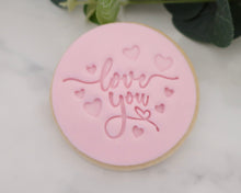 Load image into Gallery viewer, Love You Hearts Fondant Cookie Stamp - Made in the UK with Love from House of Toot Sweet - Just £5! Shop now at House of Toot Sweet