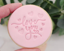 Load image into Gallery viewer, Love You Hearts Fondant Cookie Stamp - Made in the UK with Love from House of Toot Sweet - Just £5! Shop now at House of Toot Sweet