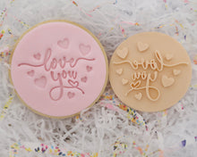 Load image into Gallery viewer, Love You Hearts Fondant Cookie Stamp - Made in the UK with Love from House of Toot Sweet - Just £5! Shop now at House of Toot Sweet