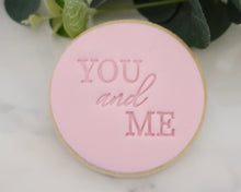 Load image into Gallery viewer, You And Me Fondant Cookie Stamp - Made in the UK with Love from House of Toot Sweet - Just £5! Shop now at House of Toot Sweet