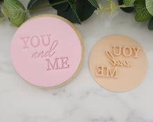 Load image into Gallery viewer, You And Me Fondant Cookie Stamp - Made in the UK with Love from House of Toot Sweet - Just £5! Shop now at House of Toot Sweet