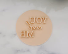 Load image into Gallery viewer, You And Me Fondant Cookie Stamp - Made in the UK with Love from House of Toot Sweet - Just £5! Shop now at House of Toot Sweet