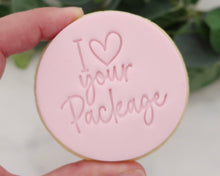 Load image into Gallery viewer, I Love Your Package Fondant Cookie Stamp - Made in the UK with Love from House of Toot Sweet - Just £5! Shop now at House of Toot Sweet