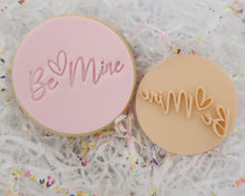Load image into Gallery viewer, Be Mine Hearts Fondant Cookie Stamp - Made in the UK with Love from House of Toot Sweet - Just £5! Shop now at House of Toot Sweet