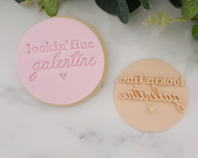 Load image into Gallery viewer, Lookin Fine Galentine Fondant Stamp - Made in the UK with Love from House of Toot Sweet - Just £5! Shop now at House of Toot Sweet