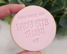 Load image into Gallery viewer, You Make My Lady Bits Blush Fondant Cookie Stamp - Made in the UK with Love from House of Toot Sweet - Just £5! Shop now at House of Toot Sweet