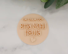Load image into Gallery viewer, You Make My Lady Bits Blush Fondant Cookie Stamp - Made in the UK with Love from House of Toot Sweet - Just £5! Shop now at House of Toot Sweet