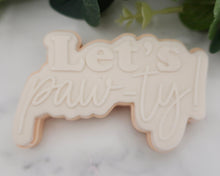 Load image into Gallery viewer, Let's Paw-ty! Fondant Cookie Cutter / Embosser - Made in the UK with Love from House of Toot Sweet - Just £6.50! Shop now at House of Toot Sweet