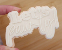 Load image into Gallery viewer, Let's Paw-ty! Fondant Cookie Cutter / Embosser - Made in the UK with Love from House of Toot Sweet - Just £6.50! Shop now at House of Toot Sweet