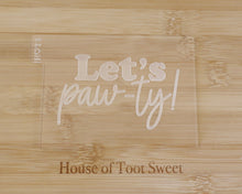 Load image into Gallery viewer, Let's Paw-ty! Fondant Cookie Cutter / Embosser - Made in the UK with Love from House of Toot Sweet - Just £6.50! Shop now at House of Toot Sweet
