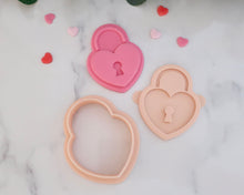 Load image into Gallery viewer, Love Letter/ Heart Padlock Fondant Embossers and Cutters - Made in the UK with Love from House of Toot Sweet - Just £8! Shop now at House of Toot Sweet