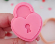 Load image into Gallery viewer, Love Letter/ Heart Padlock Fondant Embossers and Cutters - Made in the UK with Love from House of Toot Sweet - Just £8! Shop now at House of Toot Sweet