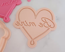 Load image into Gallery viewer, Be Mine Fondant Embosser and Cutter - Made in the UK with Love from House of Toot Sweet - Just £6! Shop now at House of Toot Sweet