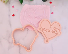 Load image into Gallery viewer, Be Mine Fondant Embosser and Cutter - Made in the UK with Love from House of Toot Sweet - Just £6! Shop now at House of Toot Sweet