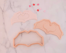 Load image into Gallery viewer, Heart Hands Fondant Embosser and Cutter - Made in the UK with Love from House of Toot Sweet - Just £6.50! Shop now at House of Toot Sweet