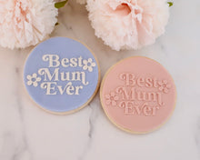 Load image into Gallery viewer, Best Mum Ever Retro Fondant Embosser - Made in the UK with Love from House of Toot Sweet - Just £6.50! Shop now at House of Toot Sweet