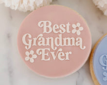 Load image into Gallery viewer, Best Grandma Ever Retro Fondant Embosser - Made in the UK with Love from House of Toot Sweet - Just £6.50! Shop now at House of Toot Sweet