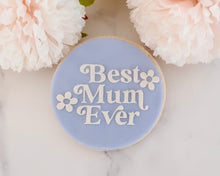 Load image into Gallery viewer, Best Mum Ever Retro Fondant Embosser - Made in the UK with Love from House of Toot Sweet - Just £6.50! Shop now at House of Toot Sweet