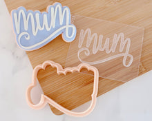Load image into Gallery viewer, Mum Fondant Embosser / Cutter - Made in the UK with Love from House of Toot Sweet - Just £6.50! Shop now at House of Toot Sweet