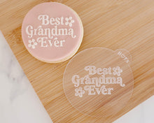 Load image into Gallery viewer, Best Grandma Ever Retro Fondant Embosser - Made in the UK with Love from House of Toot Sweet - Just £6.50! Shop now at House of Toot Sweet