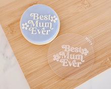 Load image into Gallery viewer, Best Mum Ever Retro Fondant Embosser - Made in the UK with Love from House of Toot Sweet - Just £6.50! Shop now at House of Toot Sweet
